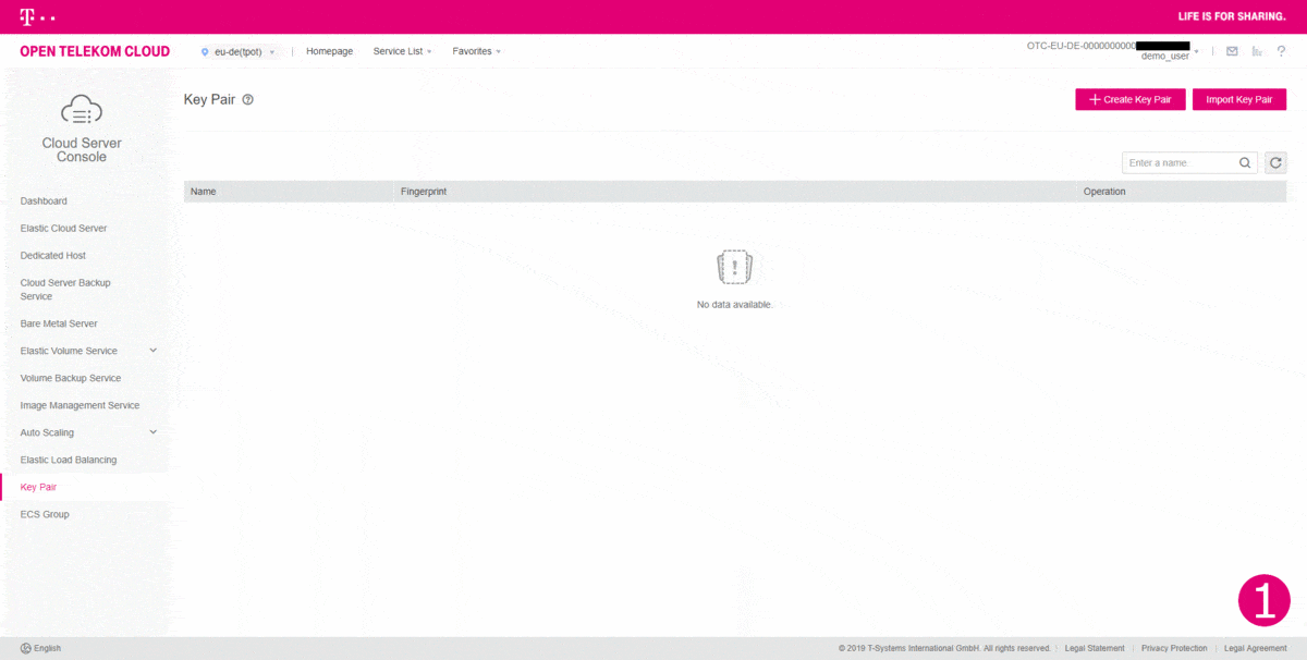 Import SSH Public Key
